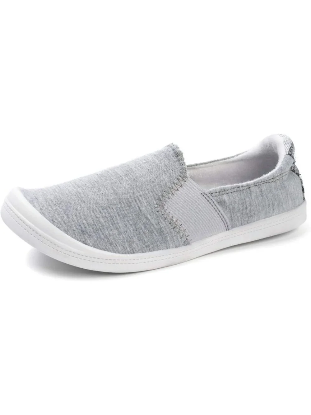 Women's Light Grey Comfortable Lace-Up Breathable Walking Casual Stylish Sneaker